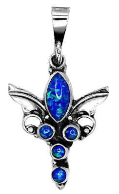 Blue Fire Opal Eva Necklace